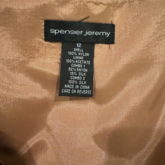 SPENSER JEREMY Vintage NWT Black Lace Velvet Lined Cocktail Party DRESS Size 12 - Picture 9 of 12